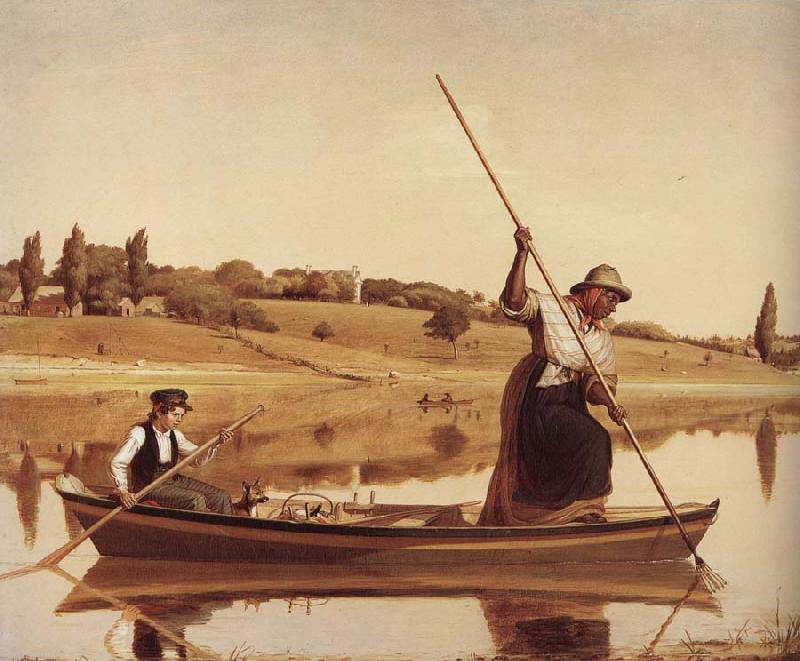 William Sidney Mount Fishing France oil painting art